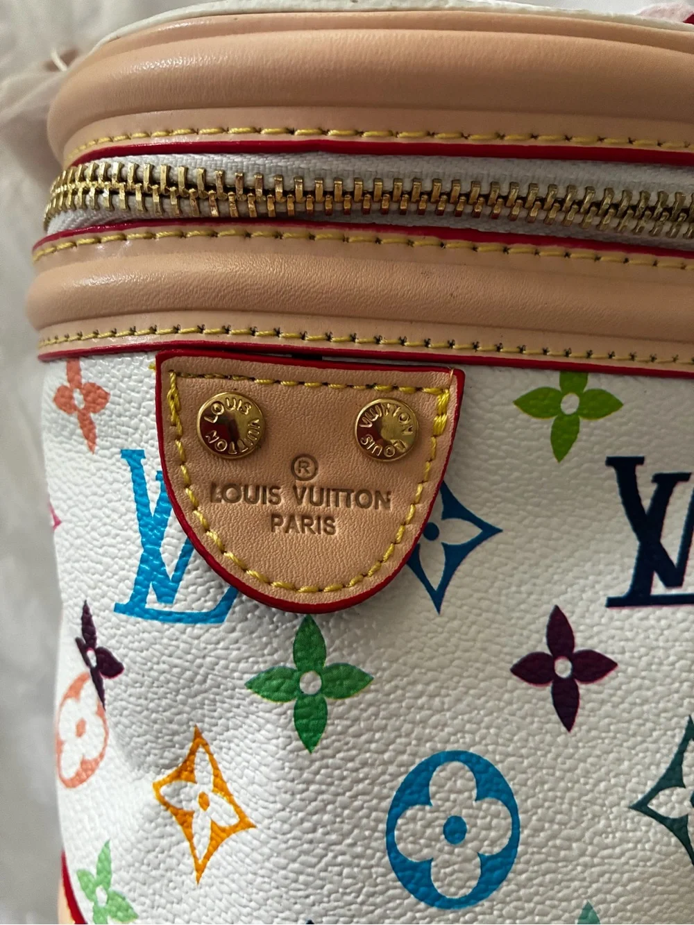 LV Nano Cannes in Takashi Murakami with Twilly